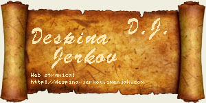Despina Jerkov vizit kartica